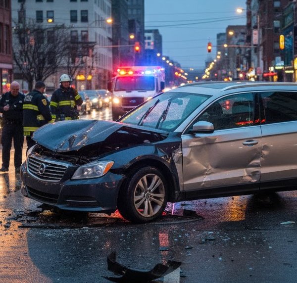 Accidente de auto en California