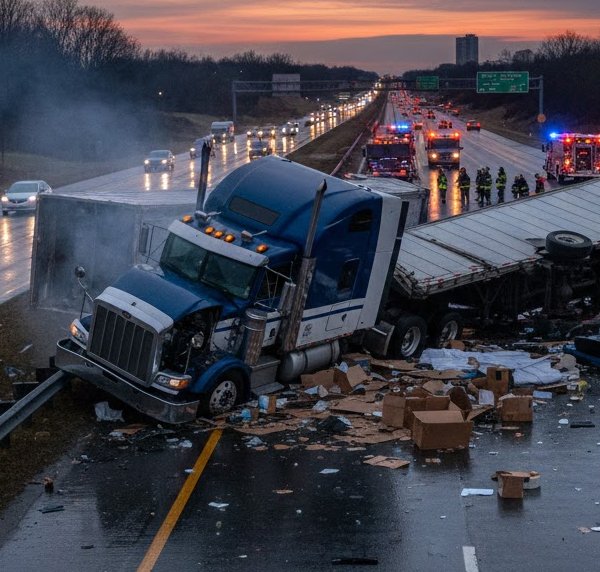 Un accidente de camion